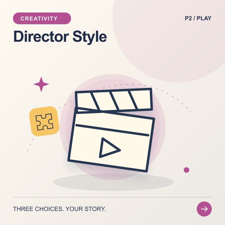 Director Style illustrated poster featuring film