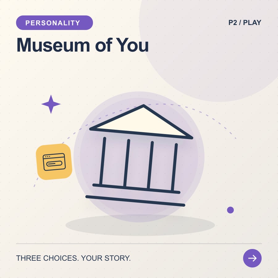 Museum of You illustrated poster featuring museum