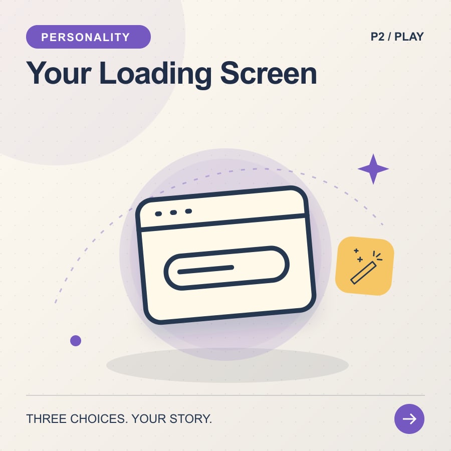 Your Loading Screen illustrated poster featuring loading