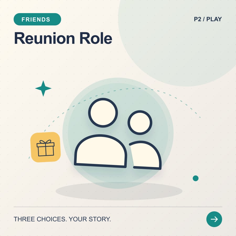 Reunion Role illustrated poster featuring people